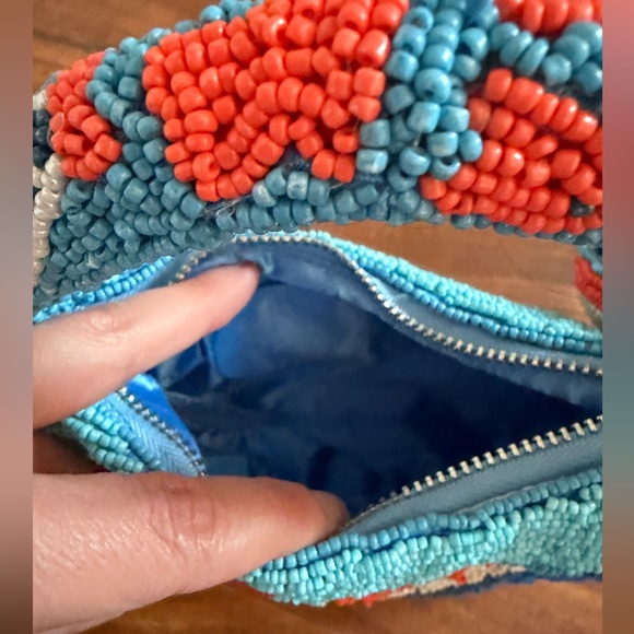 🦀 New with tags made in India viral mini bag purse hand beaded crab beach - Picture 4 of 5